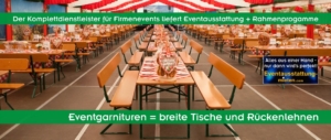 Bierzeltgarnituren-Verleih und Eventservice für Ihre Veranstaltung